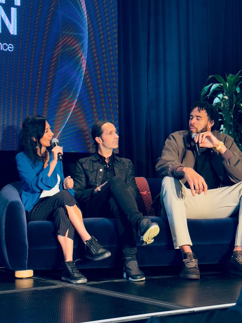 Sara Ahmadian at a Davos AI city event